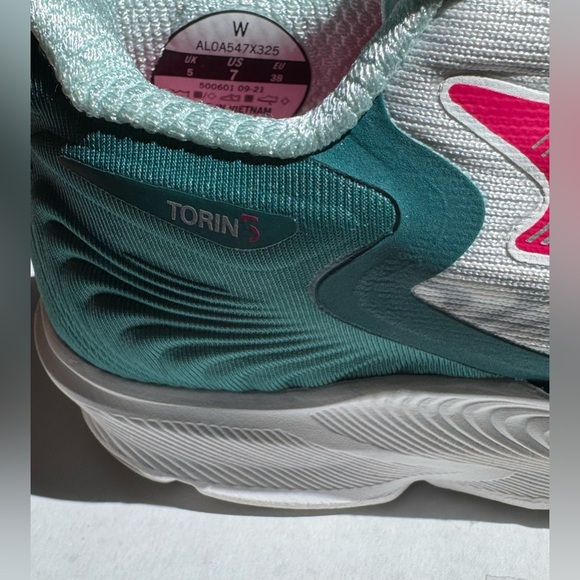 NIB Women’s Size Women's Altra Torin 5, Deep Teal/Pink, Size 7 B - Picture 10 of 12